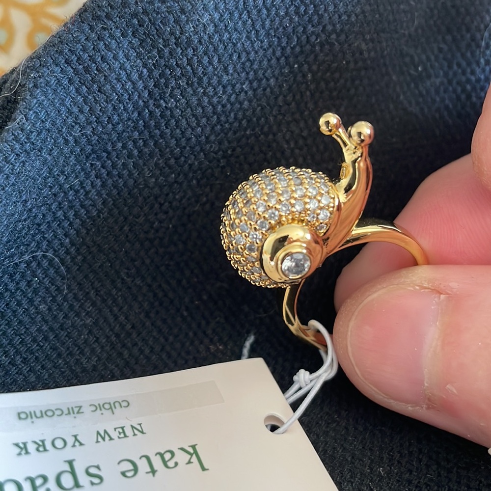 Kate Spade Fruit Salad Snail Ring Sz7 NWT